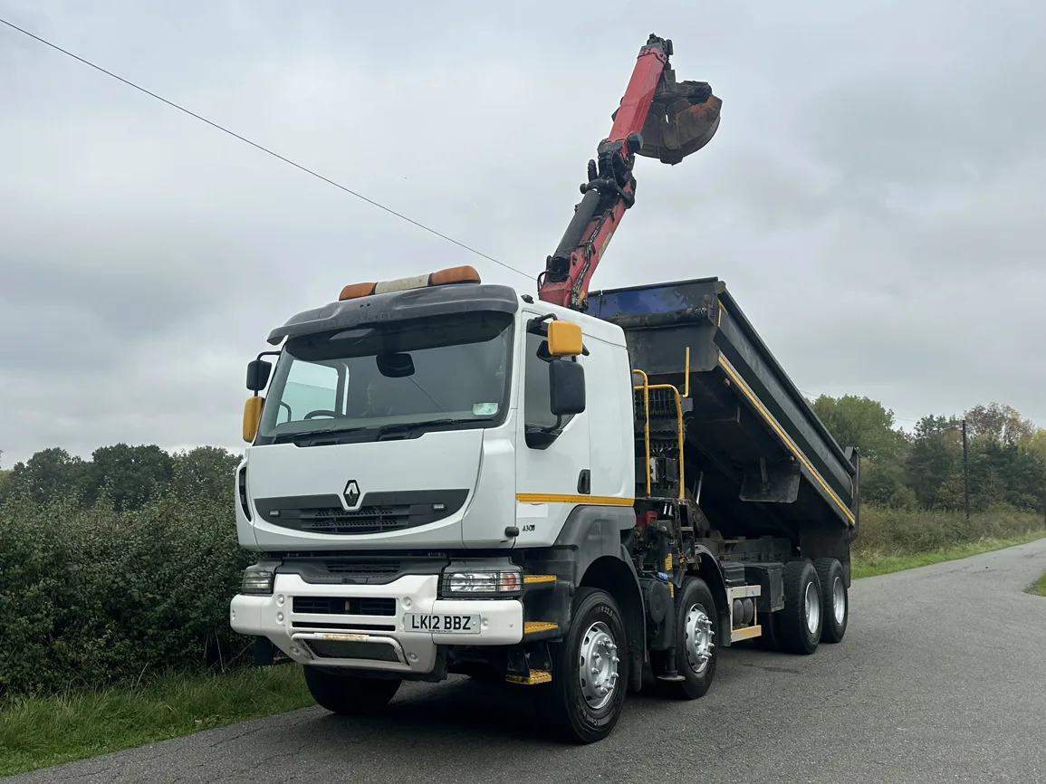 Renault Kerax 430 8 X 4 Tipper Grab - LK12BBZ