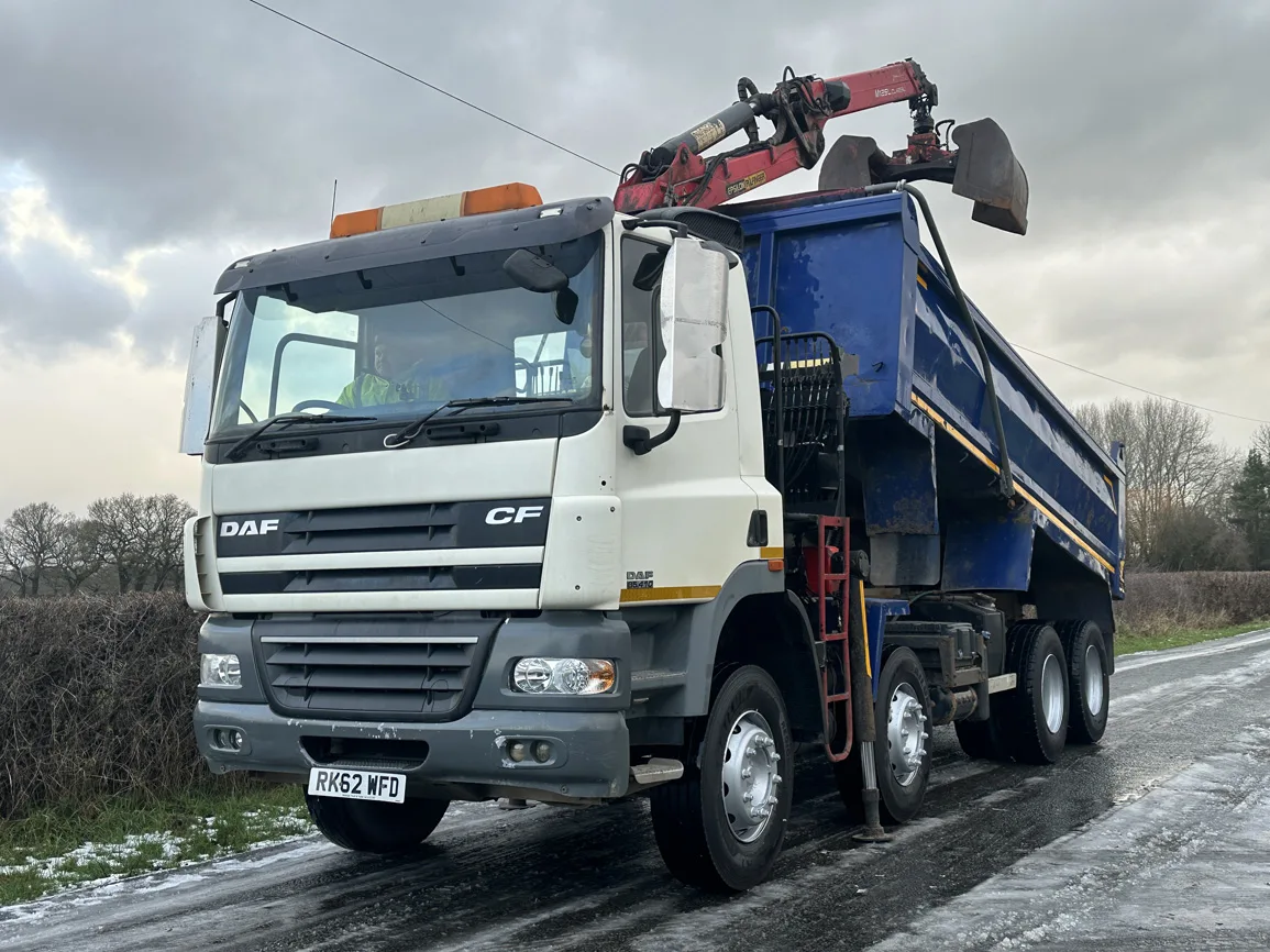 DAF CF85 410 8 X 4 Tipper with Grab - RK62WFD