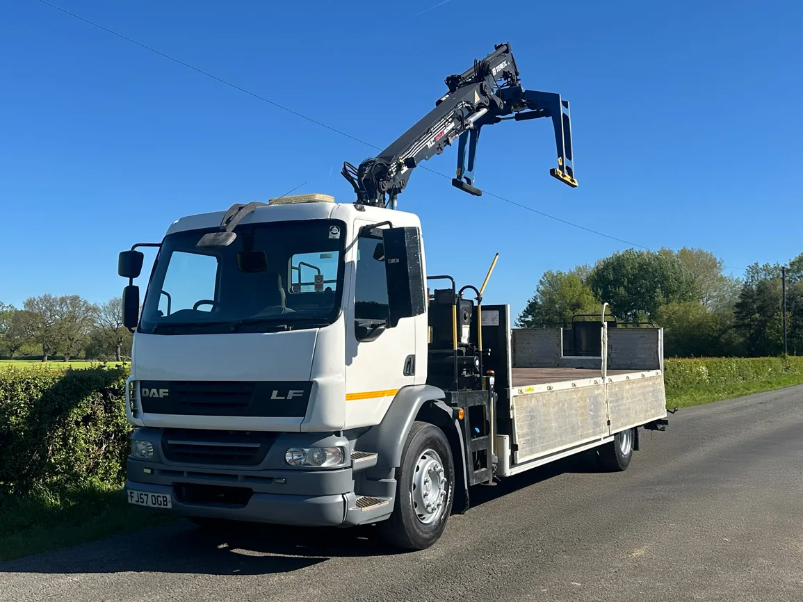 DAF LF 55 220 4 X 2 Brick Grab Dropside Flatbed - FJ57OGB