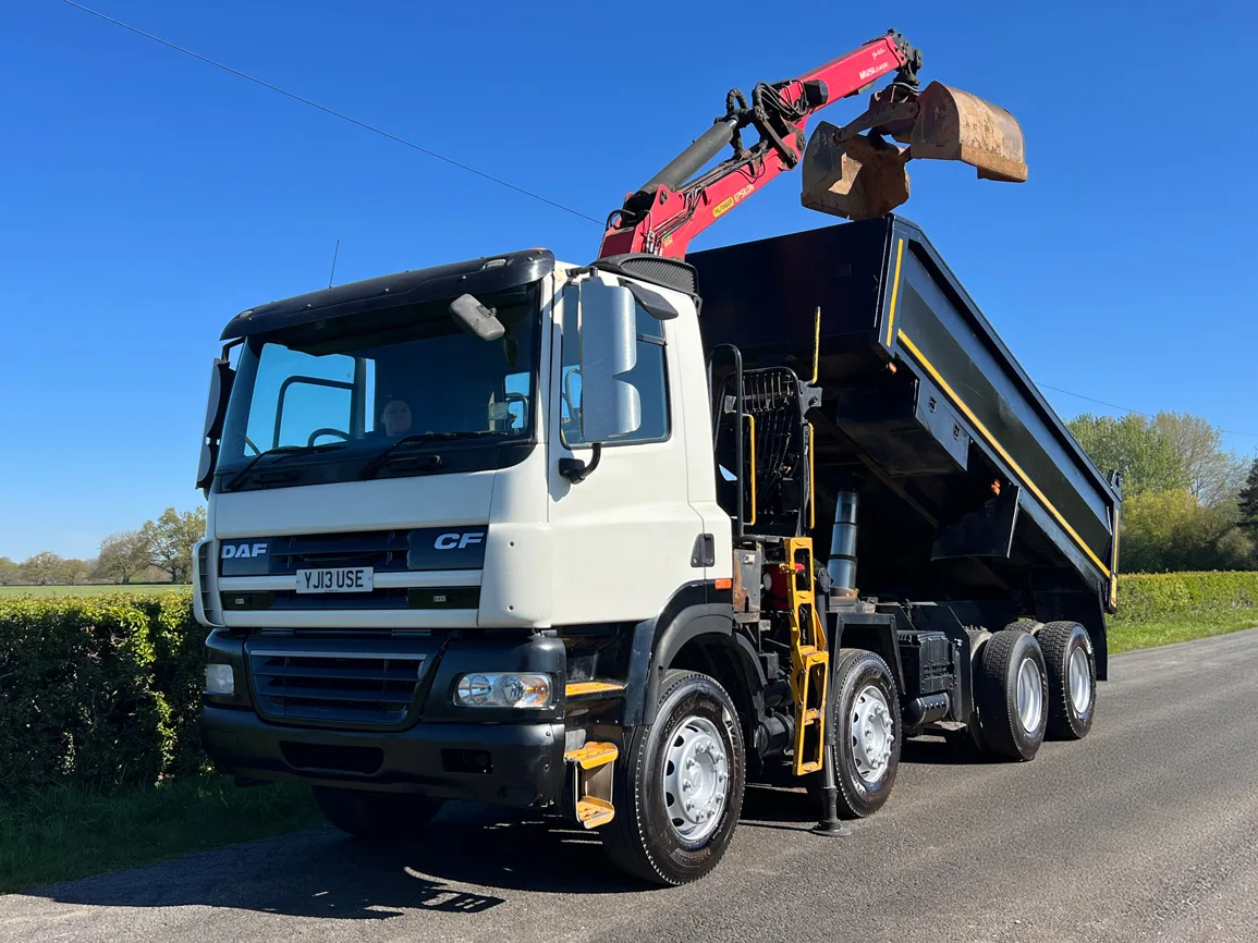 DAF CF 85 410 8 X 4 Tipper Grab - YJ13USE