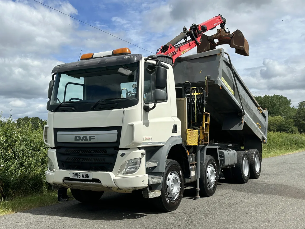 DAF CF440 8 X 4 Tipper with Grab - Euro 6 - BV15ABN