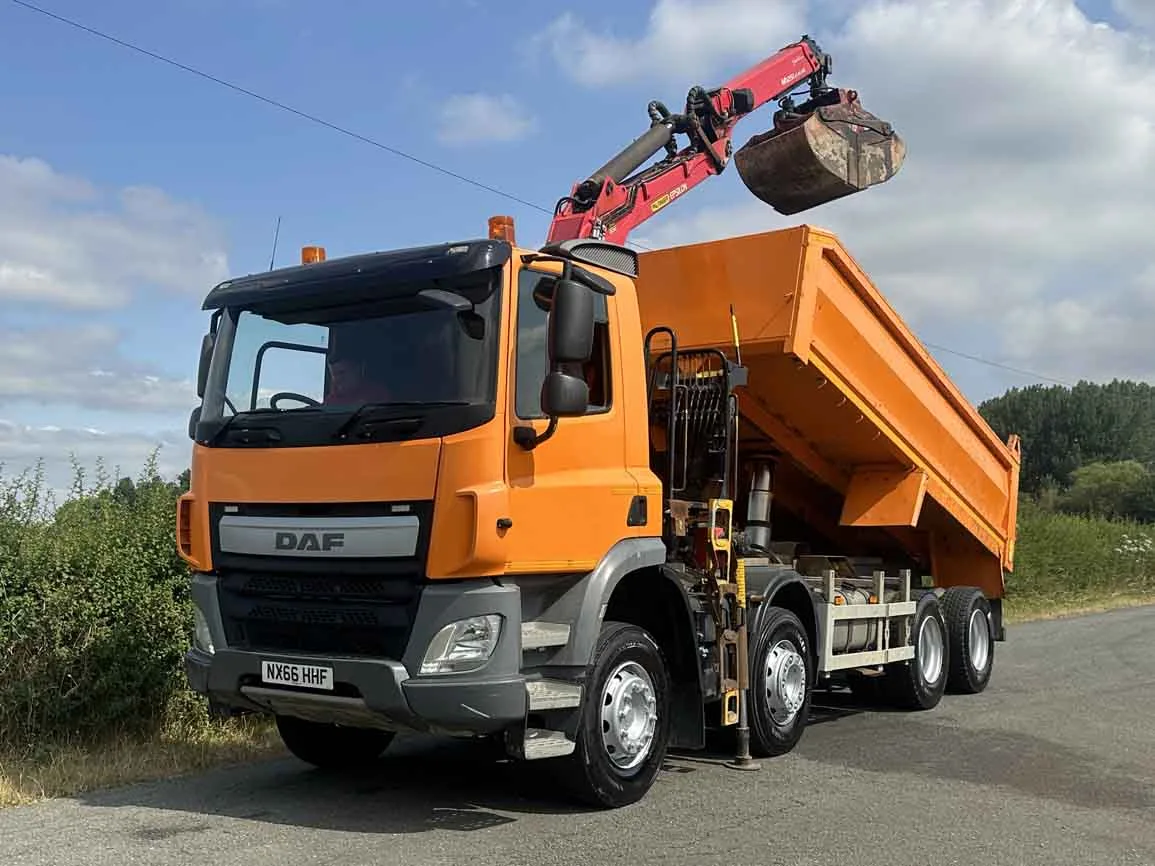 DAF CF440 8 X 4 Tipper with Grab - Euro 6 - NX66HHF
