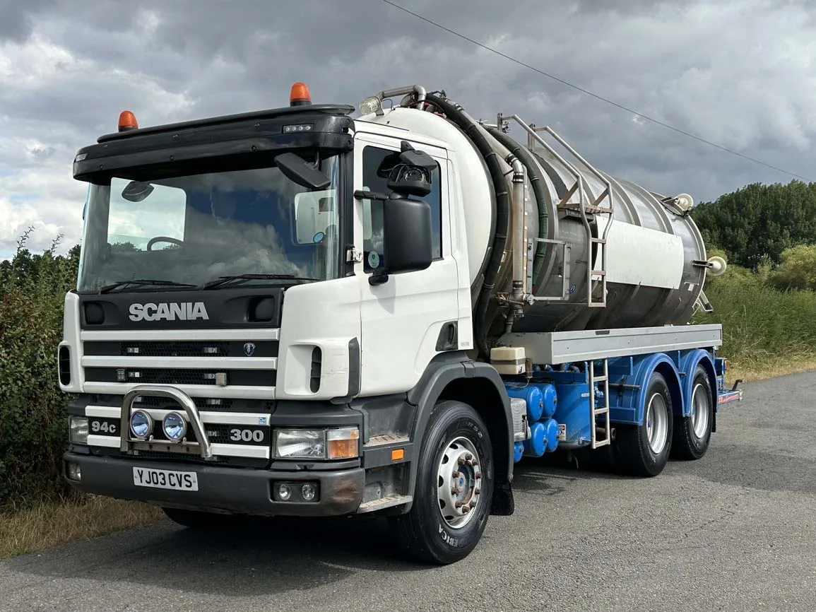 Scania 94C 300 6 X 4 Stainless Vacuum Tanker - Euro 3 - YJ03CVS