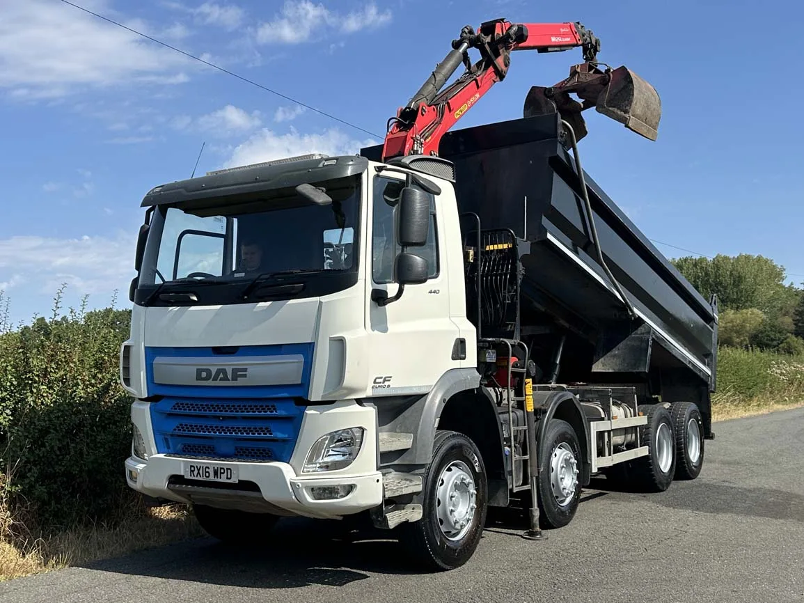 DAF CF 440 8 X 4 Tipper with Grab - Low Mileage & Euro 6 - RX16WPD