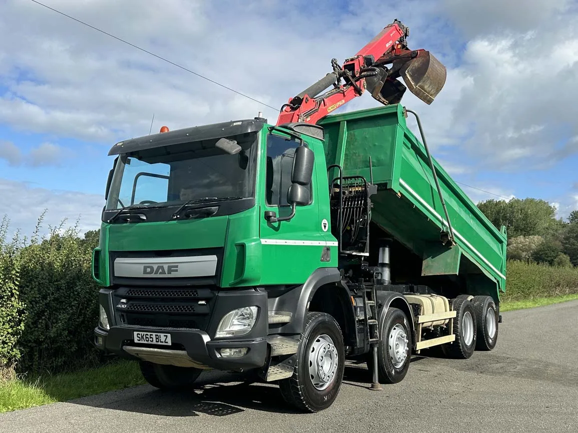 DAF CF 400 8 X 4 Tipper with Grab - SK65BLZ