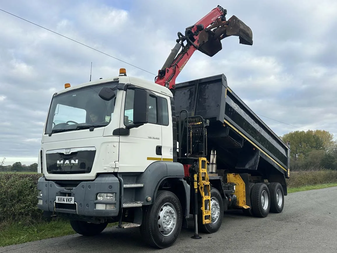 MAN TGS 35 400 8 X 4 Tipper with Grab - Euro 6 - NV14VKP